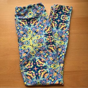 LuLaRoe OS leggings multi color